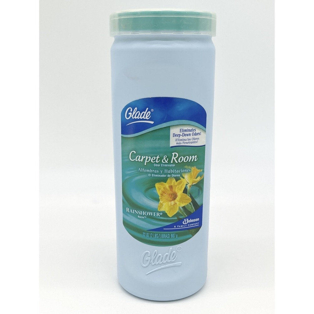 Glade Carpet Room Odor Eliminator Rainshower 32oz Fresh Clean Discontinued HTF